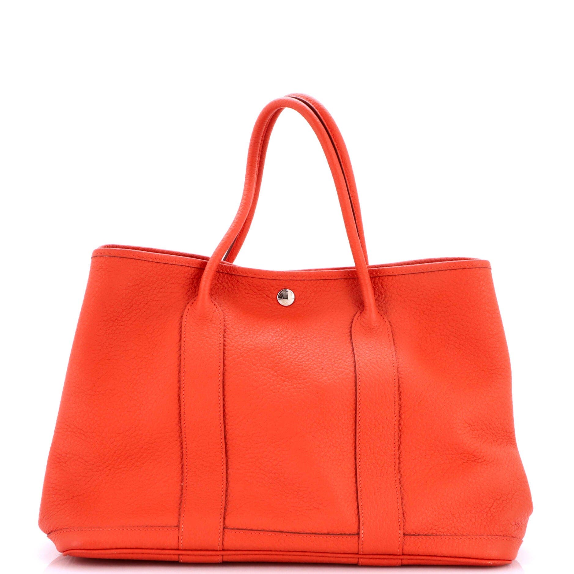 Garden Party Tote Leather 36, Main, color, Red