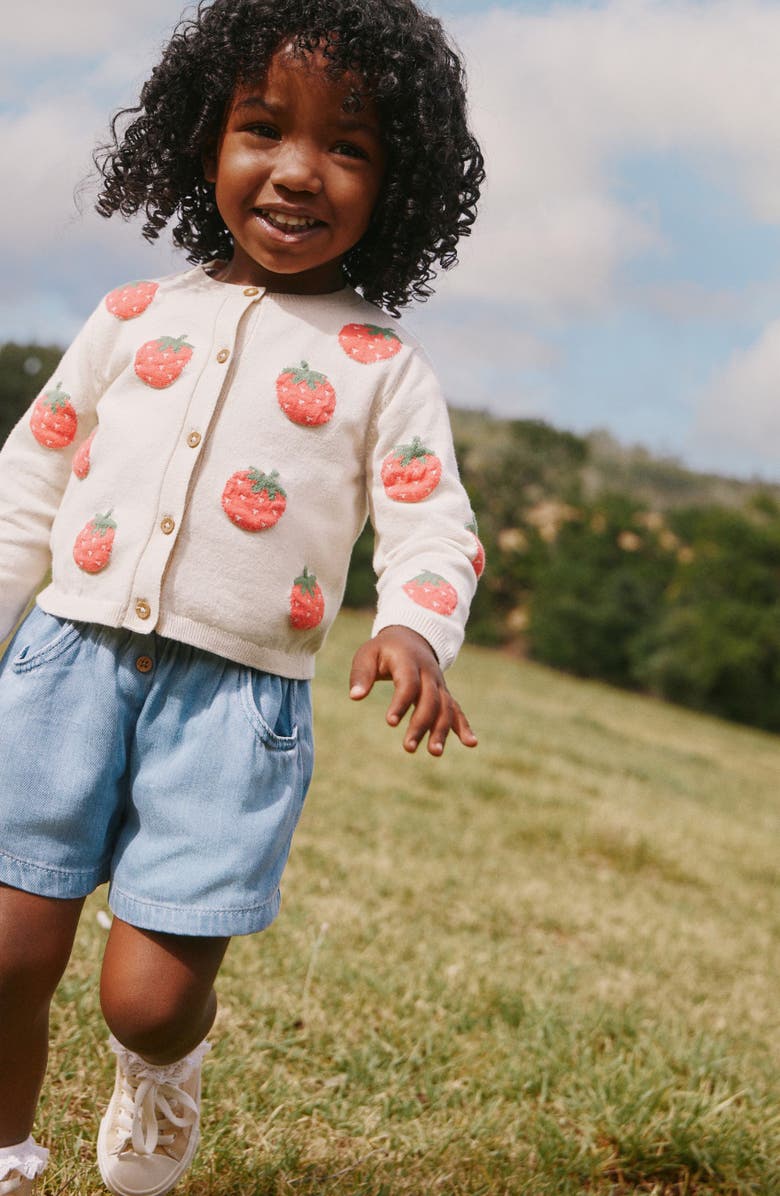 NEXT Kids' Strawberry Cardigan, Alternate, color, Neutral