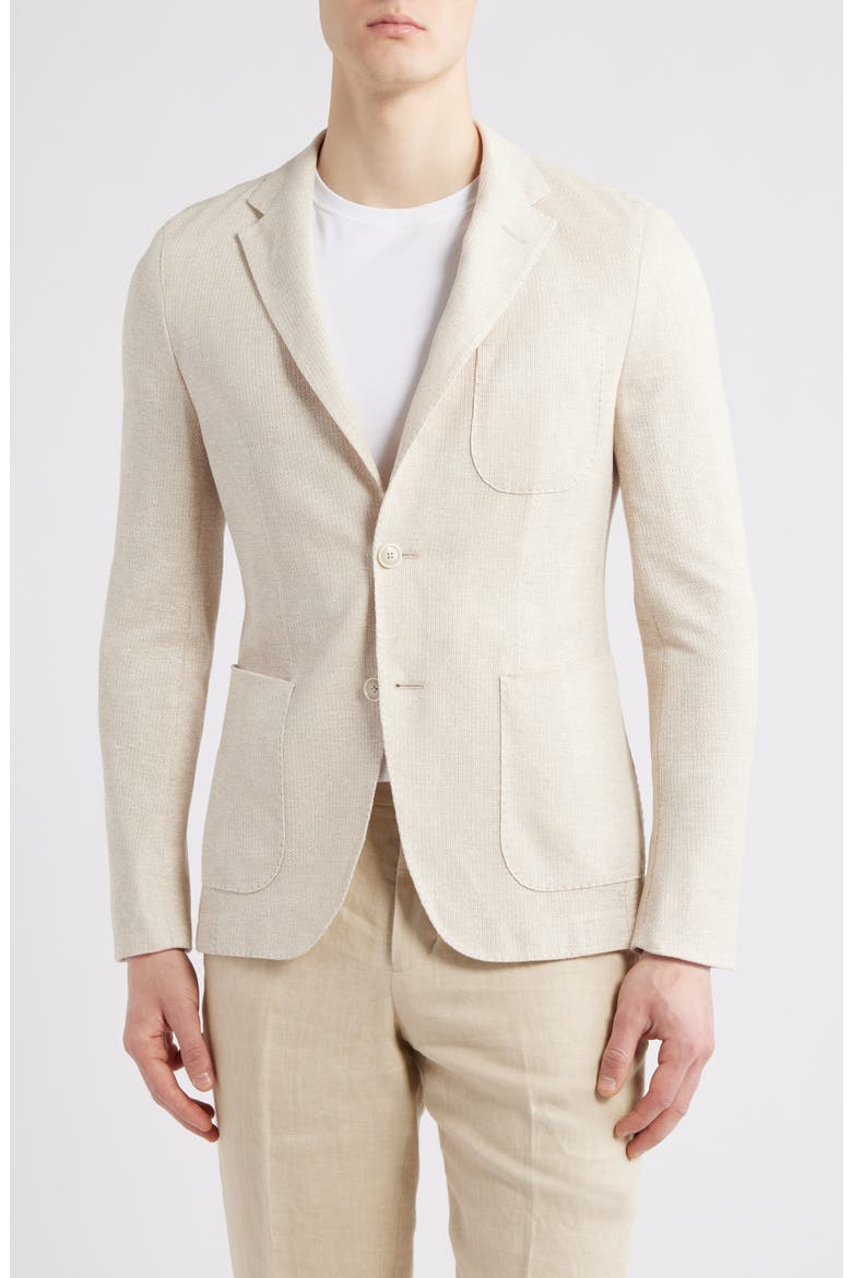 Heston Linen & Cotton Sport Coat, Alternate, color, OPEN WHITE