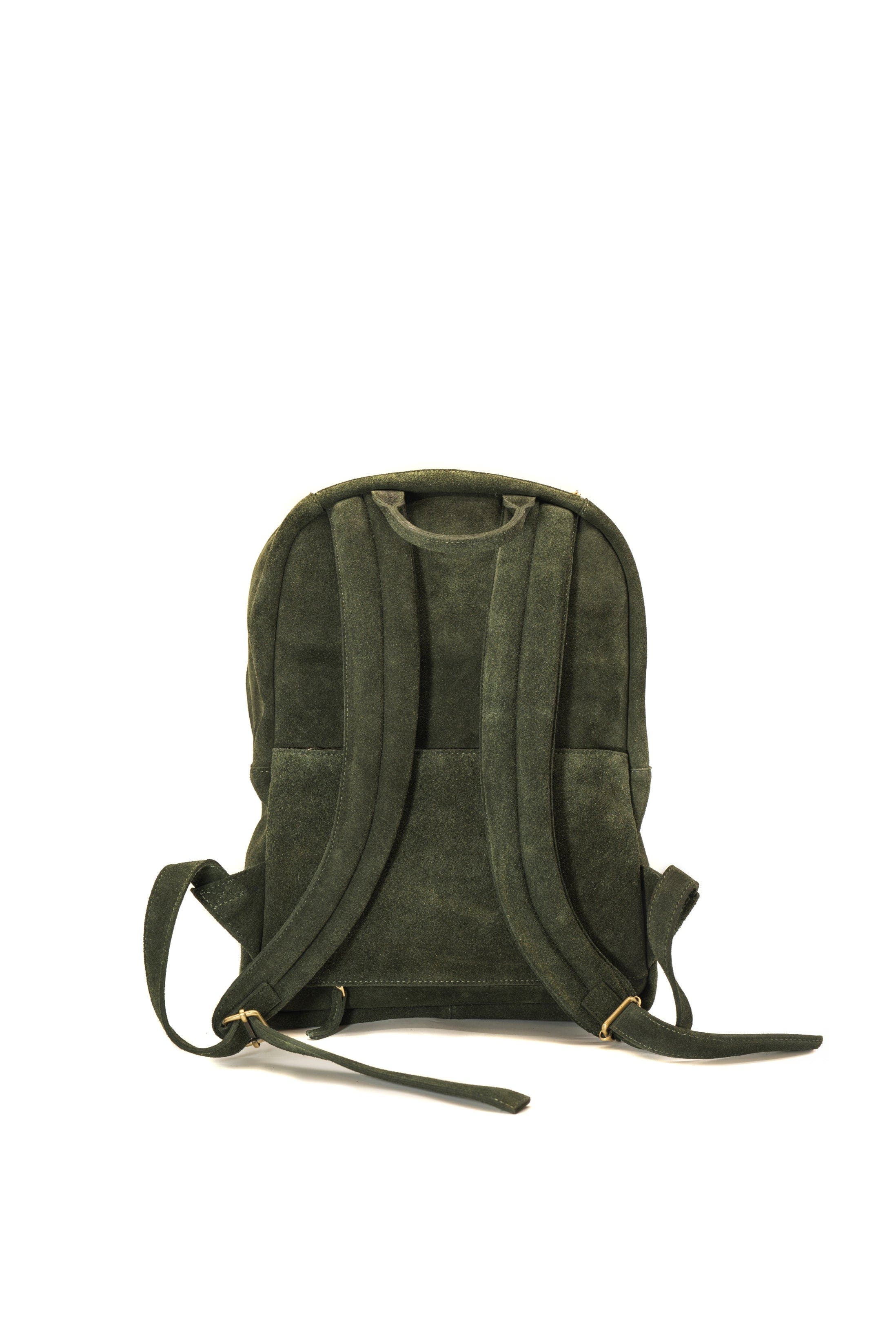 SABANDIJA Duke Suede Backpack, Alternate, color, Green