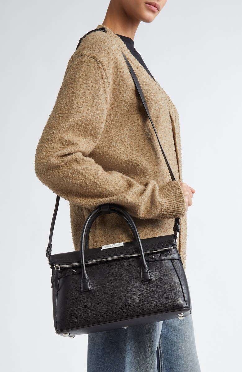 Maison Margiela Medium 5AC East/West Top Handle Bag, Alternate, color, Black