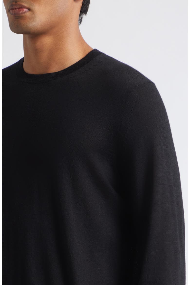 Fine Gauge Cashmere & Silk Sweater, Alternate, color, NAA BLACK
