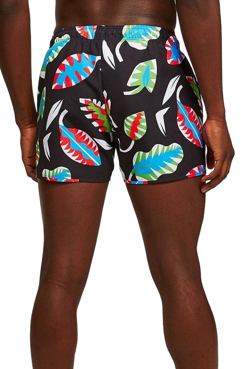 Topman Print Swim Trunks, Alternate, color, 