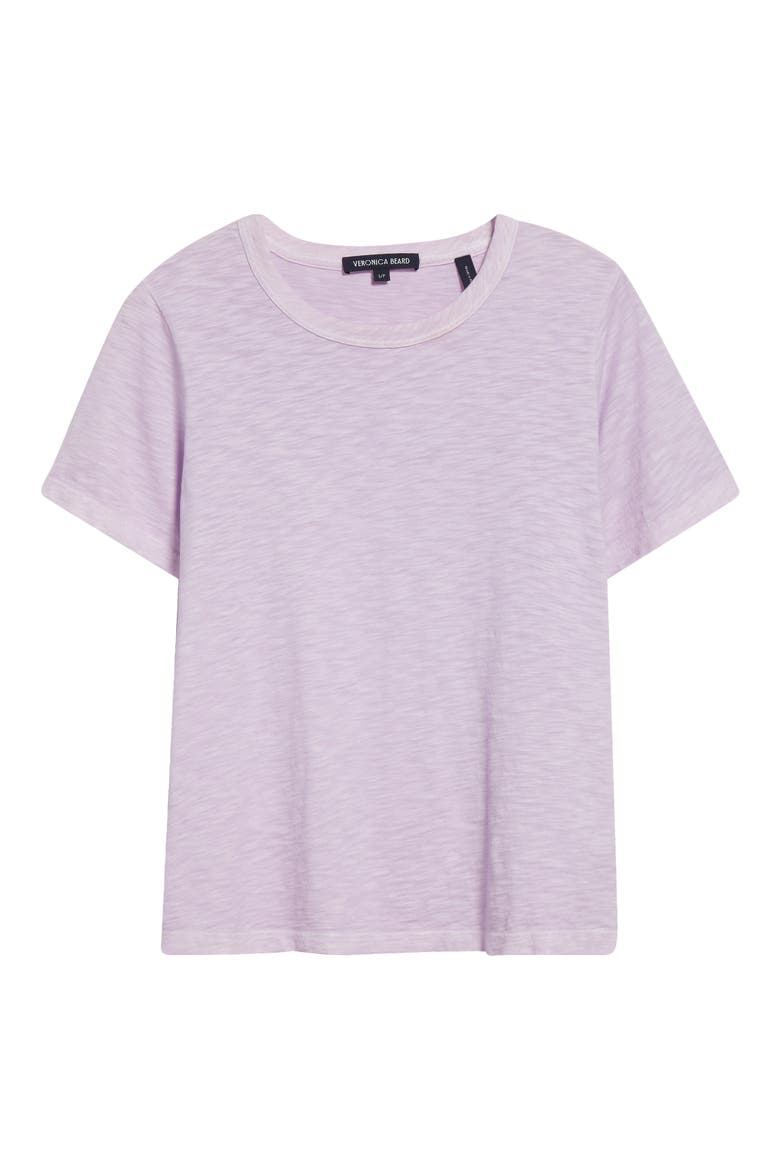 Carla Crewneck Cotton T-Shirt, Alternate, color, SOFT LILAC