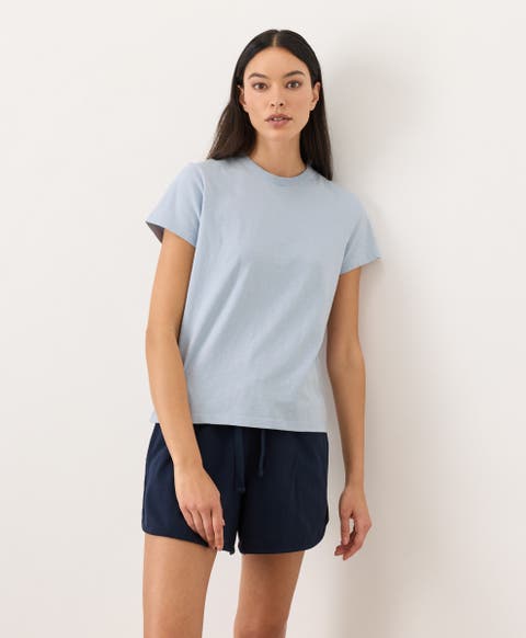 Organic Cotton Soft-Slub Essential Crewneck Tee