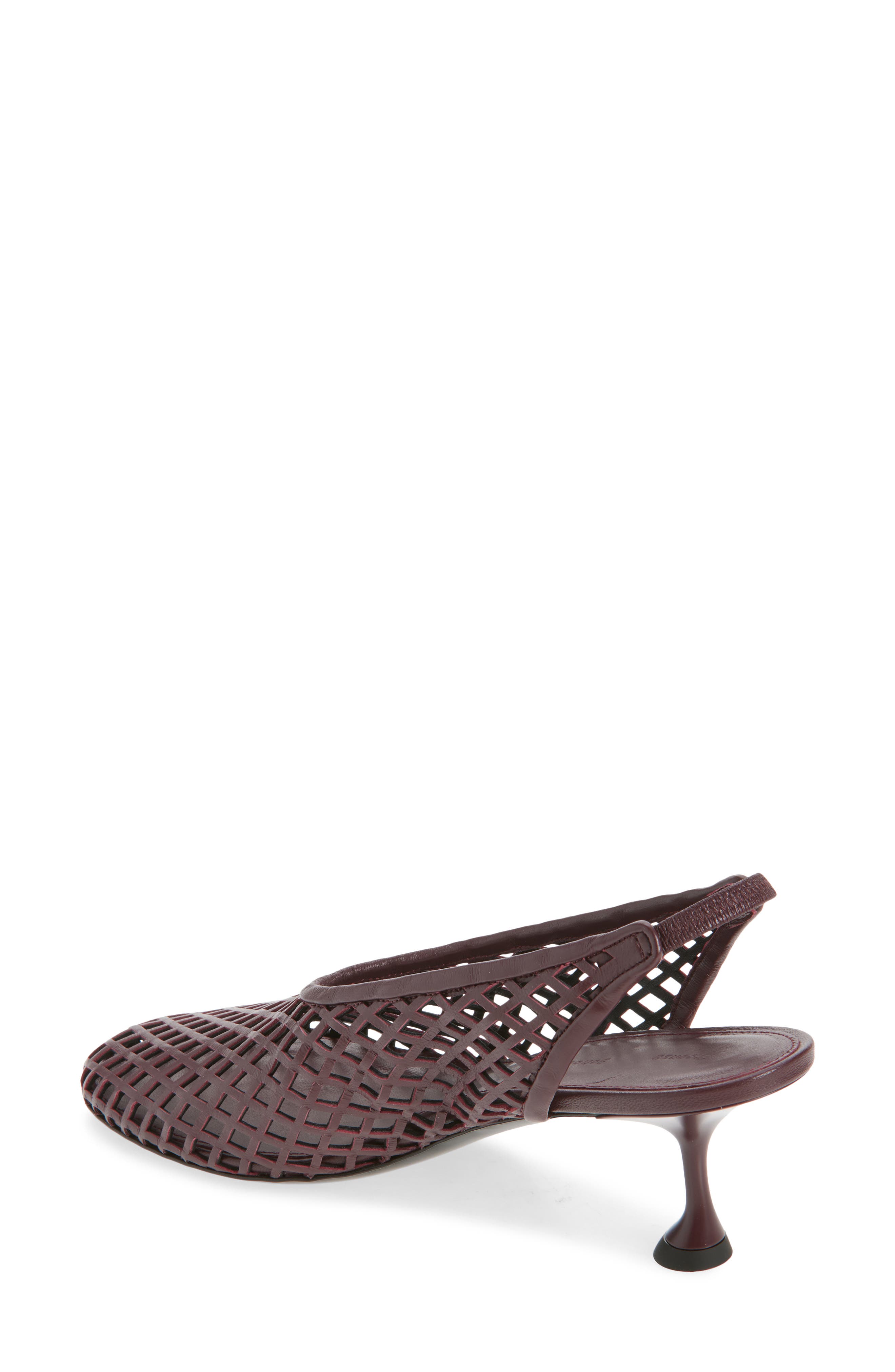 Proenza Schouler Tee Perforated Slingback Pump, Alternate, color, Burgundy