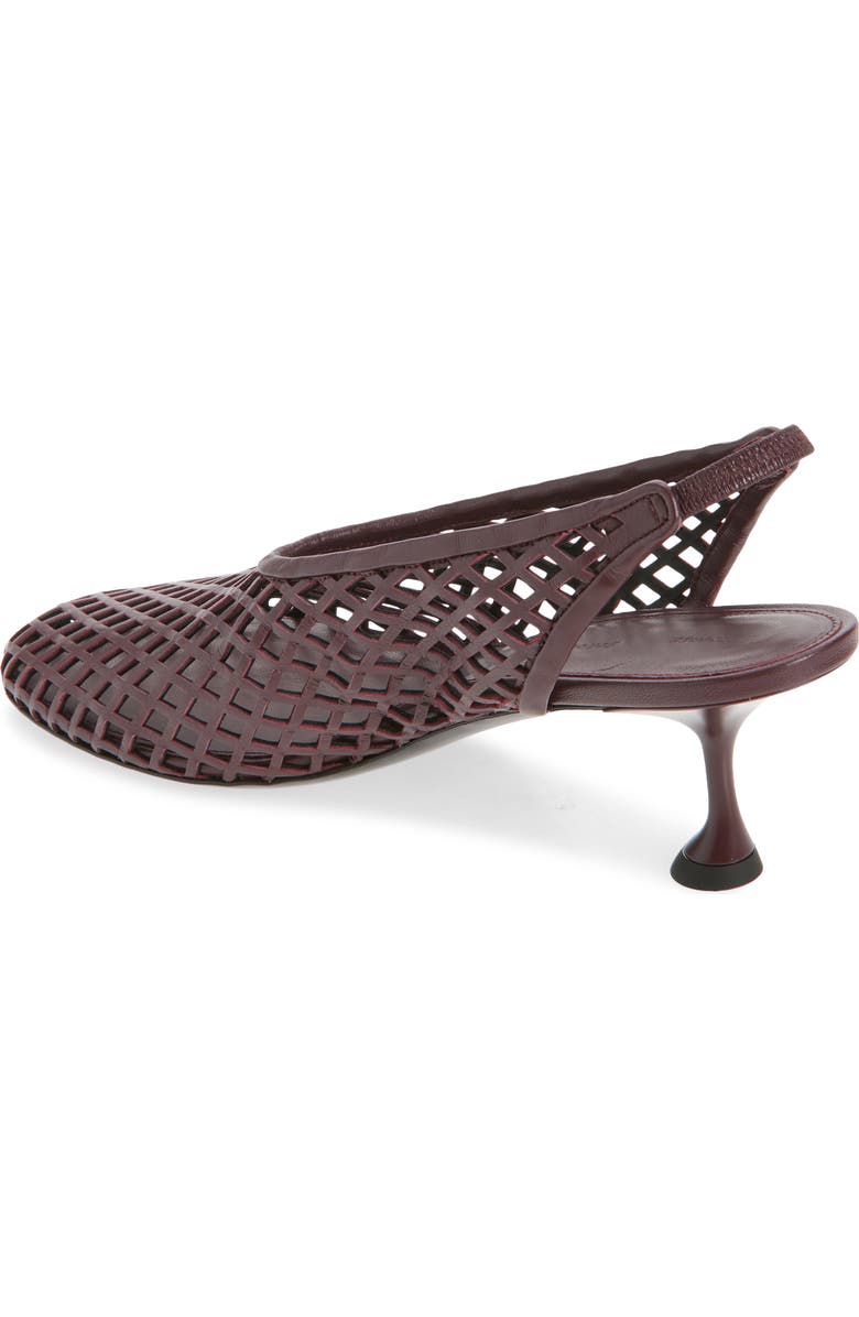Proenza Schouler Tee Perforated Slingback Pump, Alternate, color, Burgundy