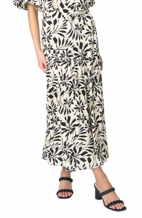 GIBSONLOOK Playa Floral Tiered High Waist Maxi Skirt
