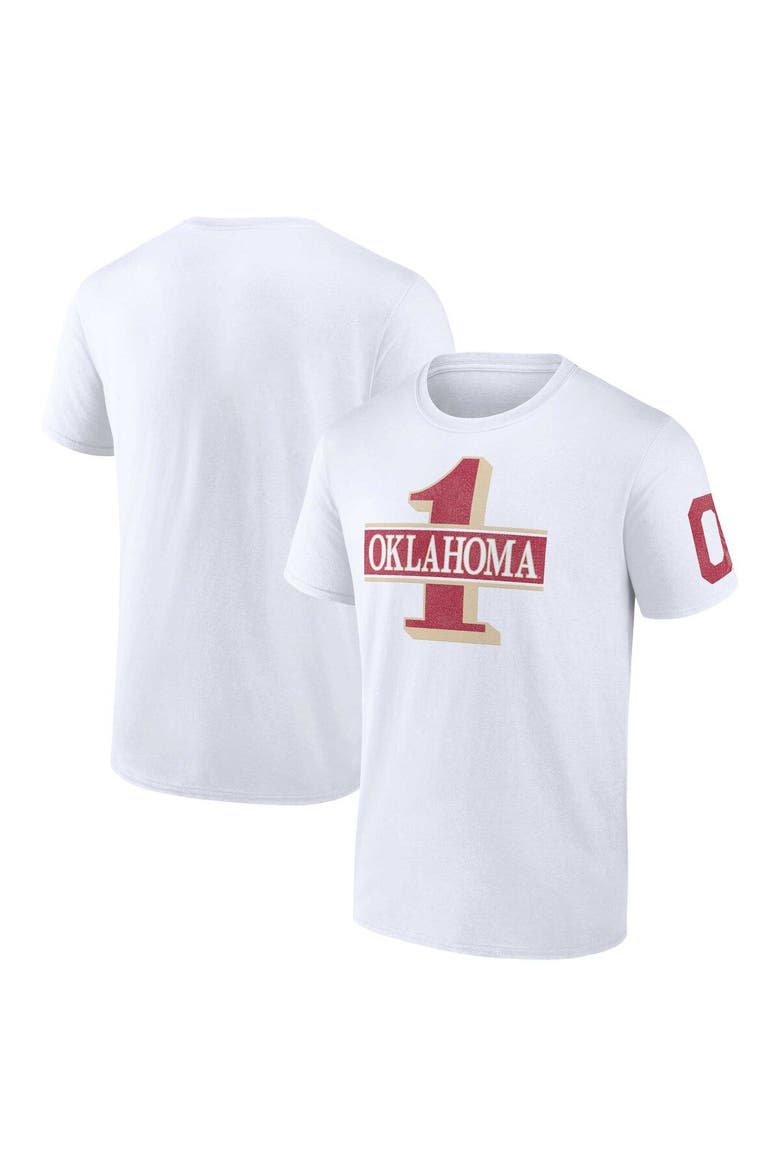 Men's Fanatics Branded White Oklahoma Sooners Only One Fan T-Shirt, Main, color, White