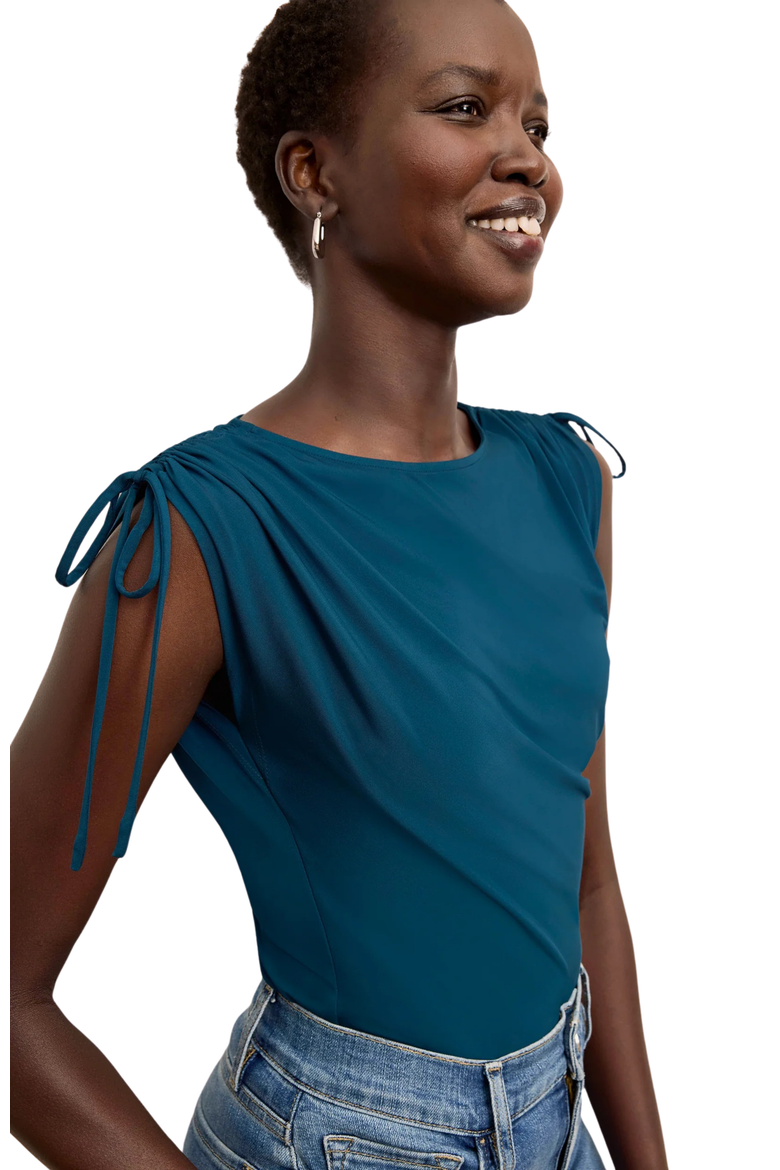 Dotty Light Jersey Top, Main, color, Moroccan Blue