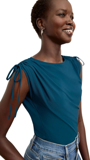 M.M.LaFleur Dotty Light Jersey Top