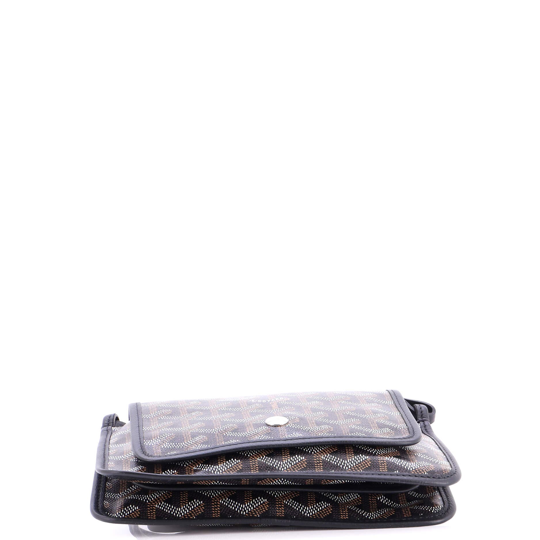 Pre-Owned Goyard Plumet Clutch Wallet Coated Canvas, Alternate, color, Brown