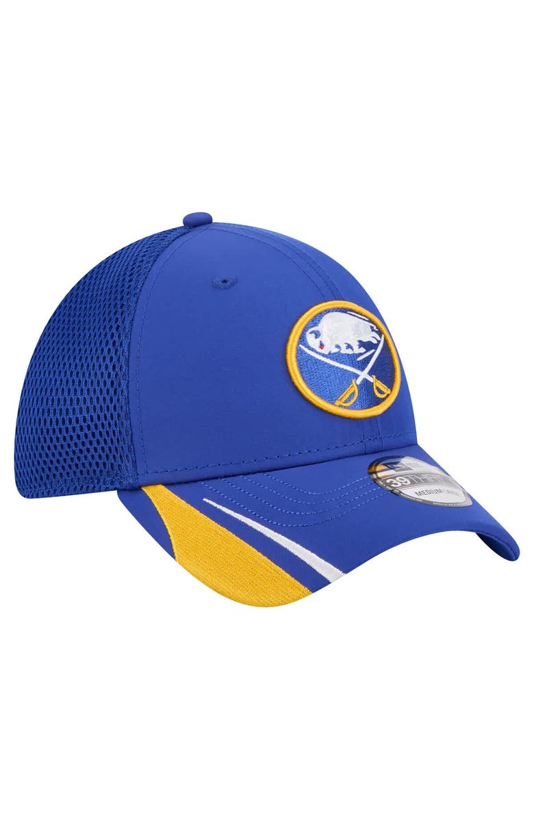 New Era Men's New Era  Royal Buffalo Sabres Linear Featherweight 39THIRTY Flex Hat, Alternate, color, 