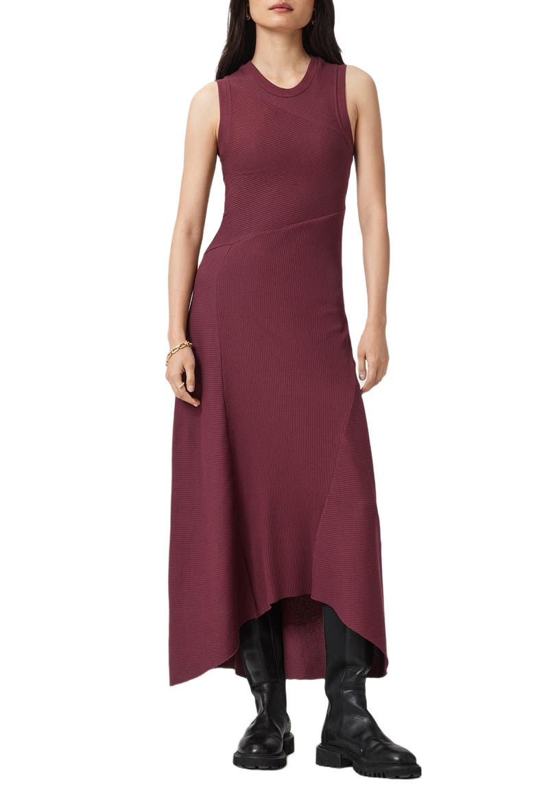 Gia Sleeveless Maxi Dress, Main, color, OXBLOOD RED