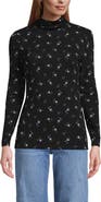 Lands' End Lightweight Jersey Long Sleeve Turtleneck