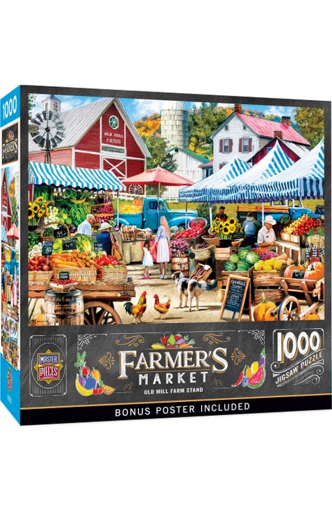1000 Piece Jigsaw Puzzle - Old Mill Farm Stand - 19.25"x26.75"