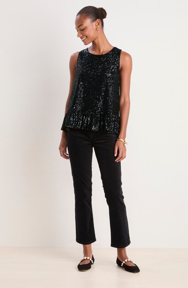 vineyard vines Sequin Peplum Top, Alternate, color, 