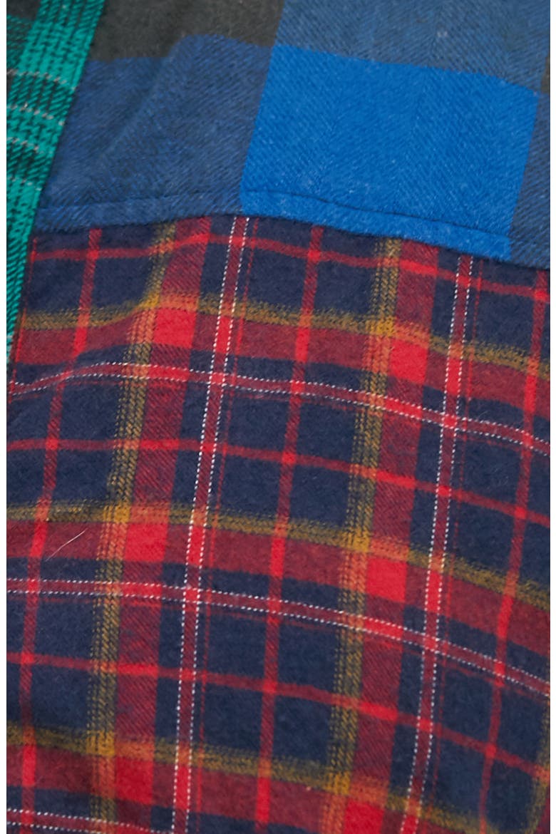 Nicole Splice Check Button-Up Shirt, Alternate, color, MULTI