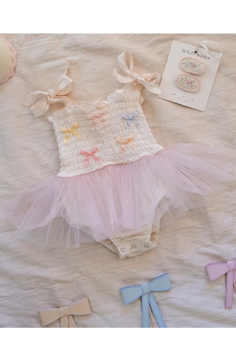 Wild Wawa Bows Tutu, Alternate, color, Ivory/Multicolor