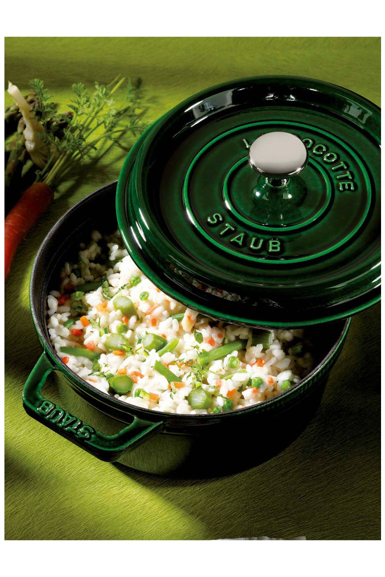 2.75-Quart Enameled Cast Iron Dutch Oven, Alternate, color, BASIL