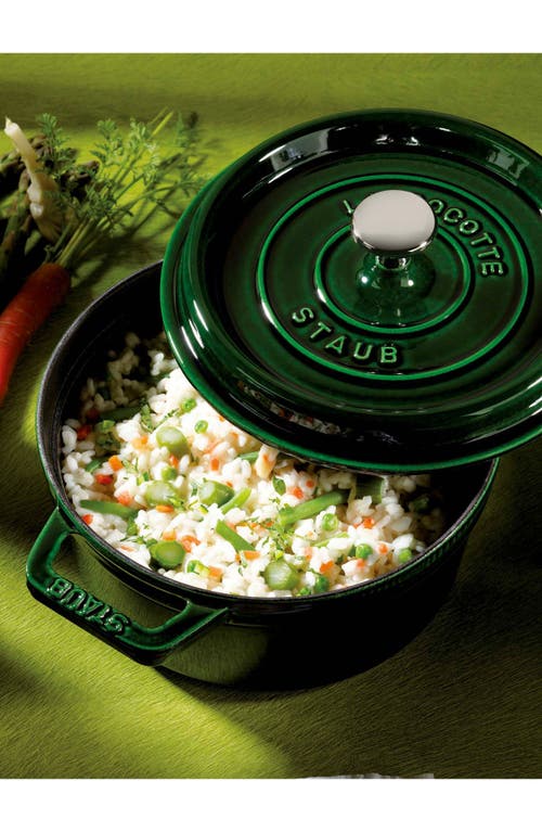 Staub 2.75-quart Enameled Cast Iron Dutch Oven In Green