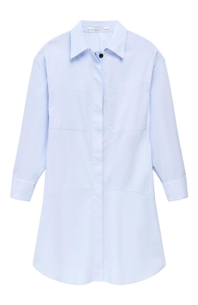 Another Tomorrow Shirtdress, Alternate, color, French Blue