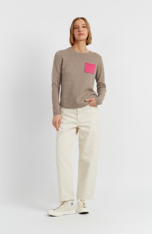 Chinti & Parker Wool Cashmere One Pocket Sweater In Brown