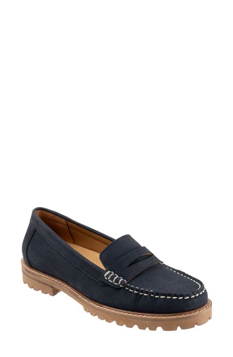 Francey Lug Sole Penny Loafer (Women)