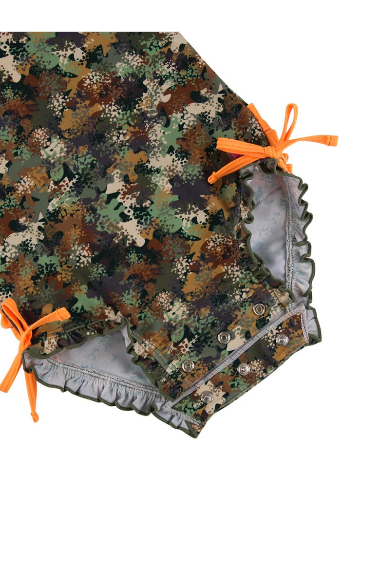 Baby Girls Long Sleeve UPF50+ One Piece Rash Guard, Alternate, color, Classic Camo