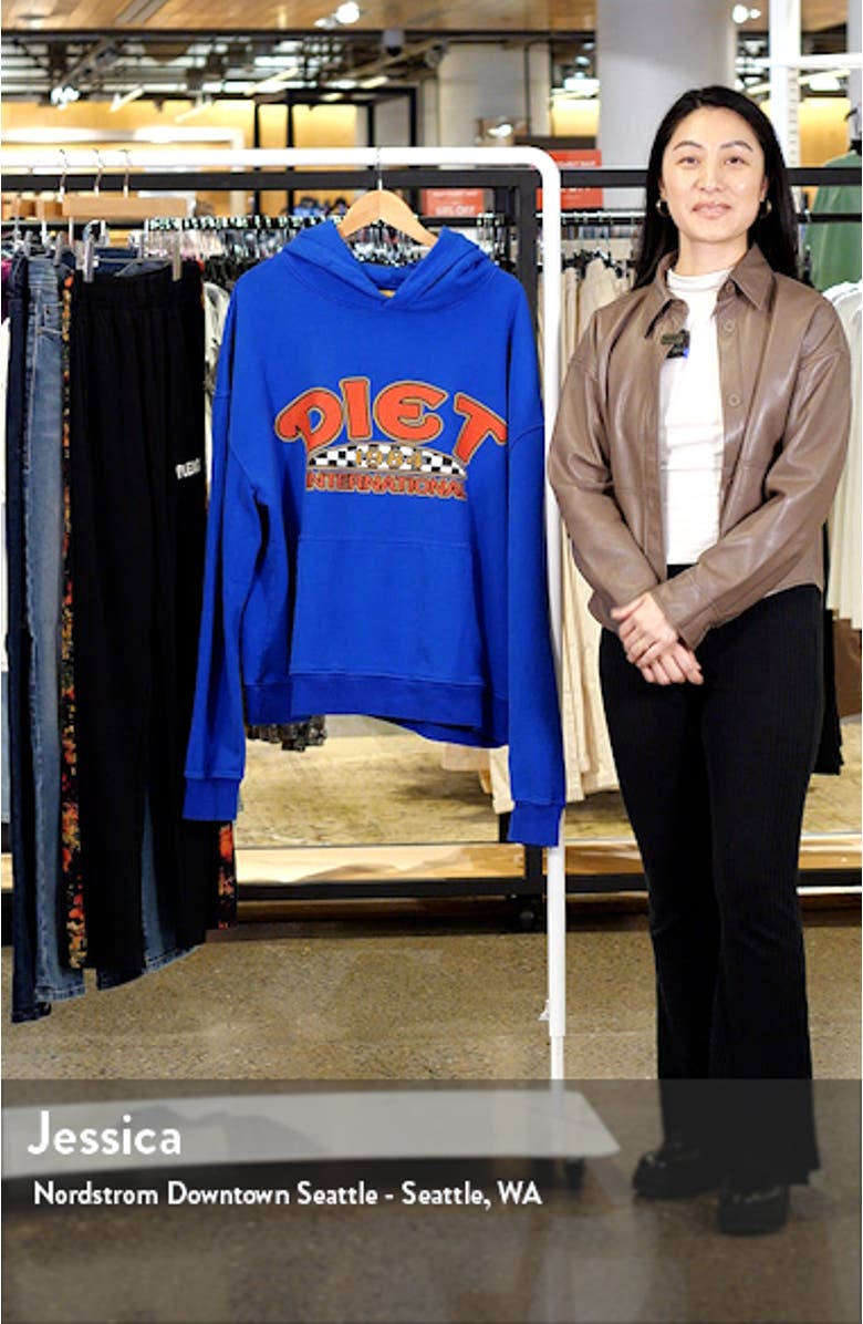 Diet International Cotton Graphic Hoodie, sales video thumbnail