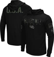 COLOSSEUM Men's Colosseum Black LSU Tigers OHT Military Appreciation Hoodie Long Sleeve T-Shirt