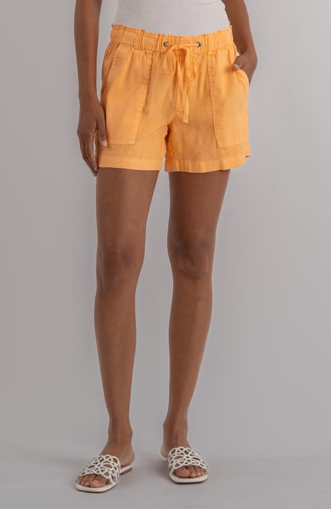 Katana Drawstring Linen Blend Shorts