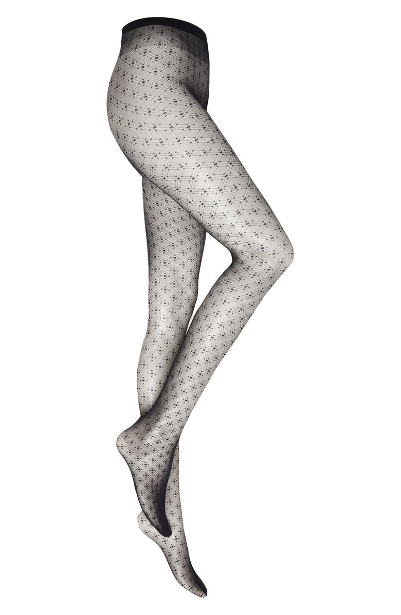 Wolford Diamond Net Tights, Alternate, color, 
