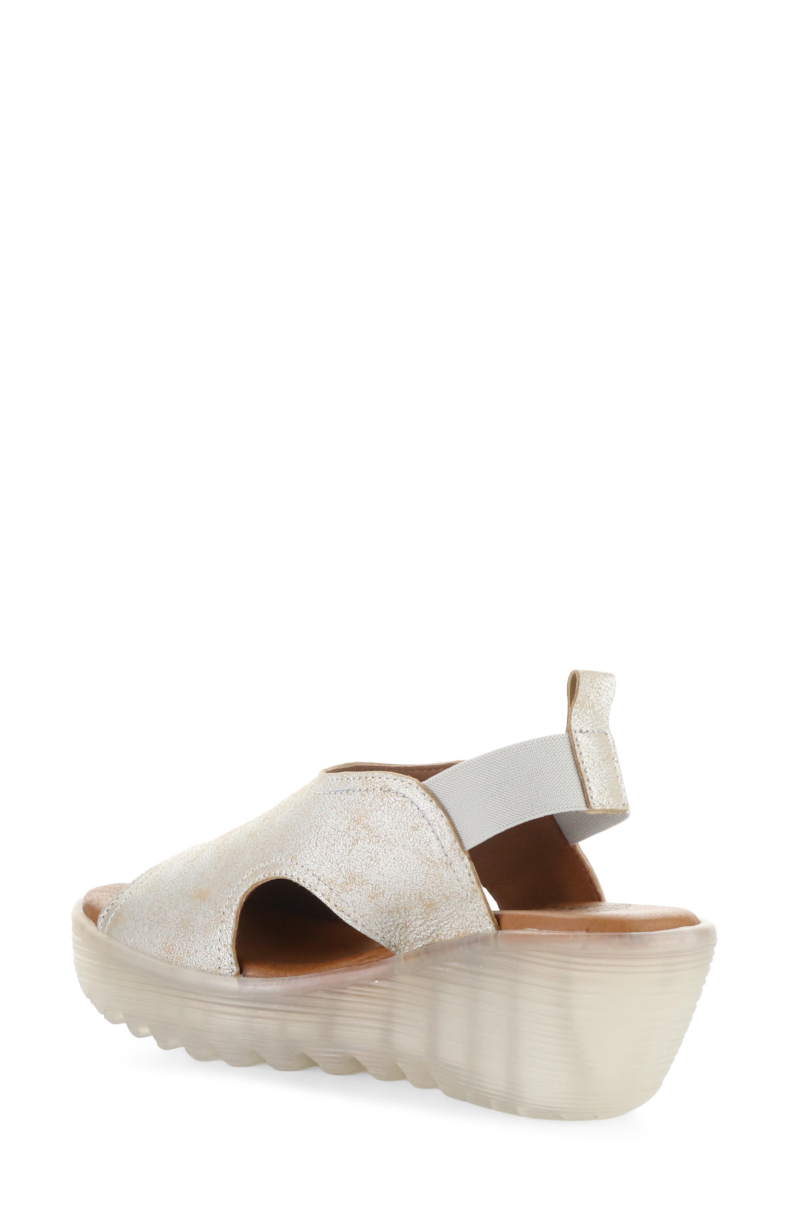 Liku Slingback Platform Wedge Sandal, Alternate, color, PEARL