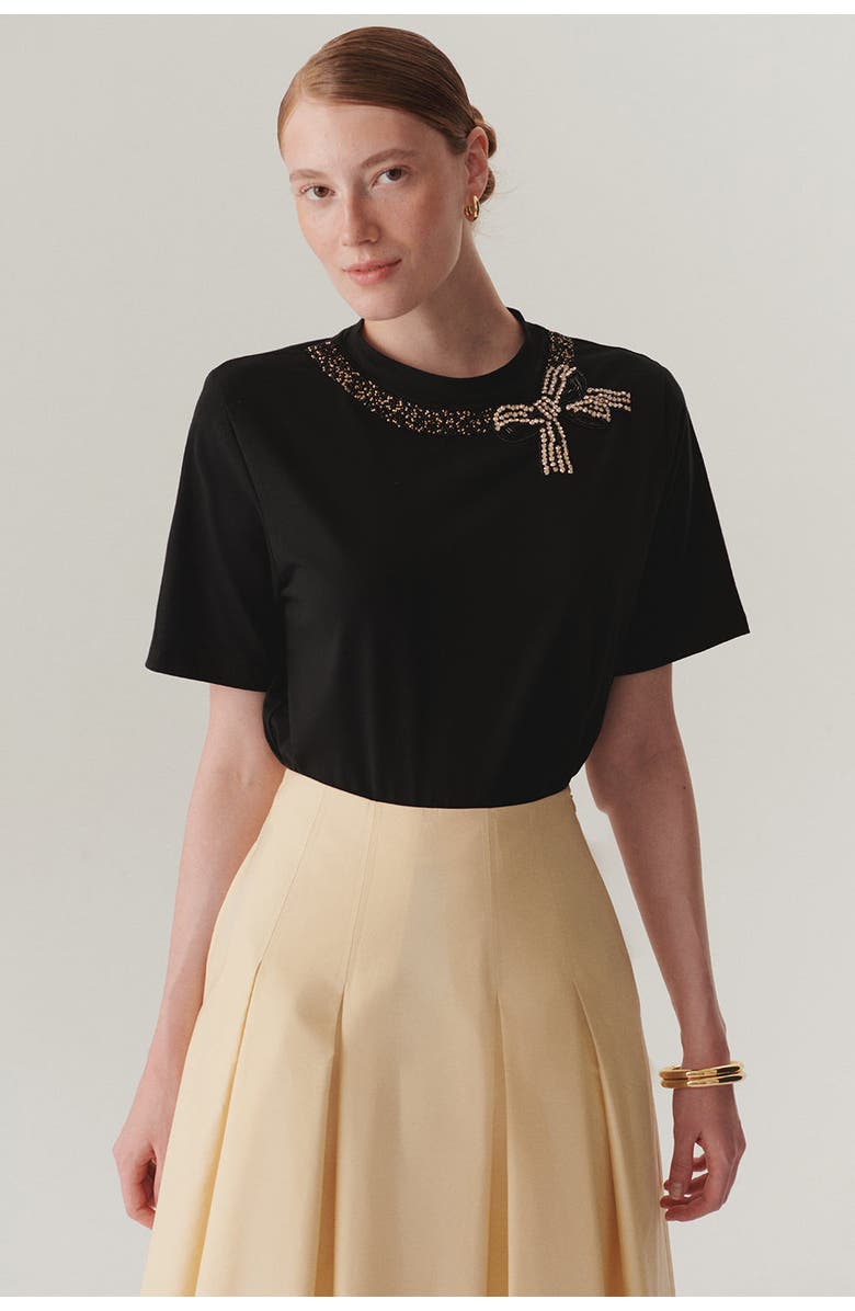 Exquise Leilani T-Shirt, Main, color, Black