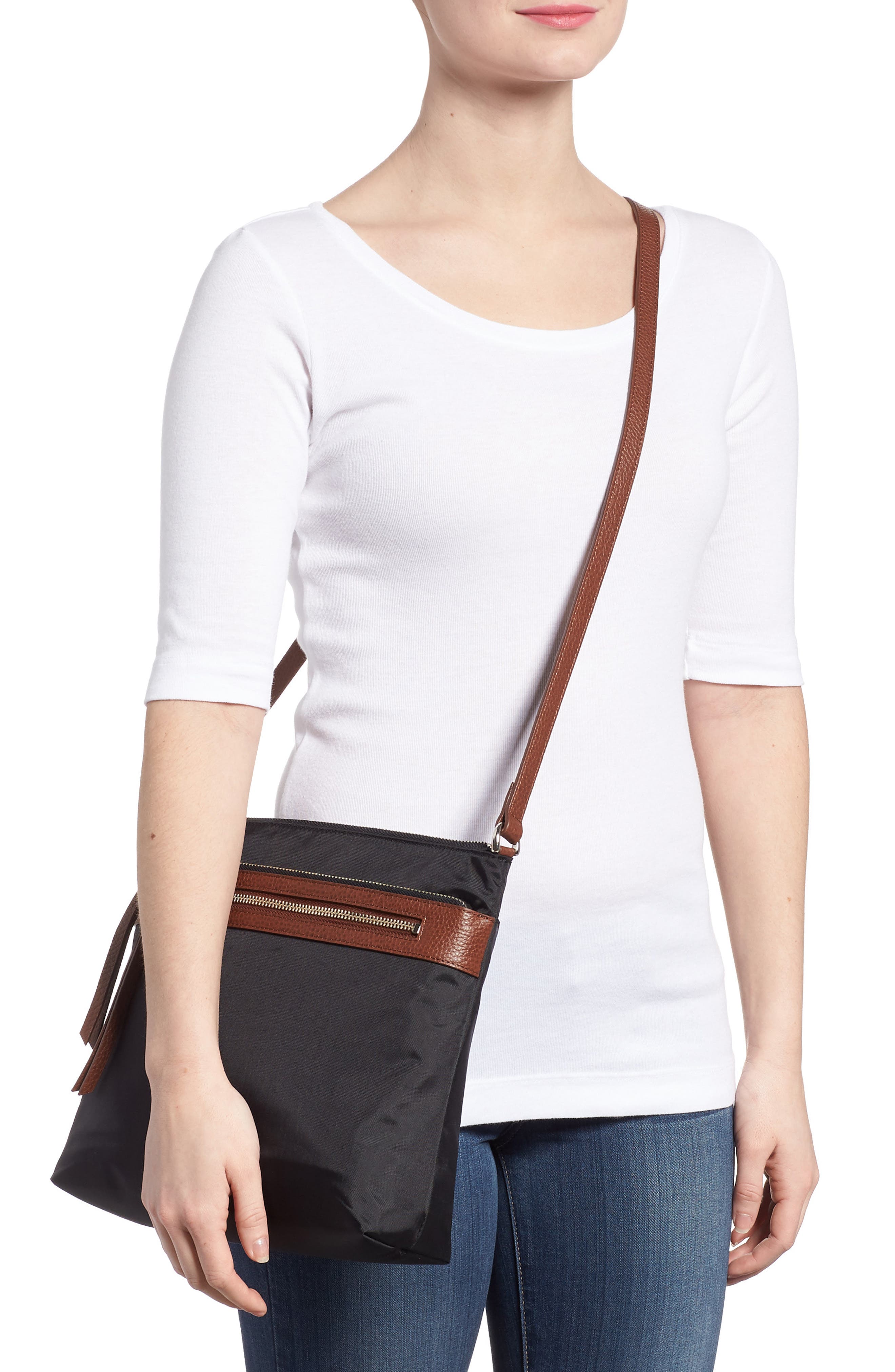 Nordstrom Kaison Nylon Crossbody Bag, Alternate, color, 
