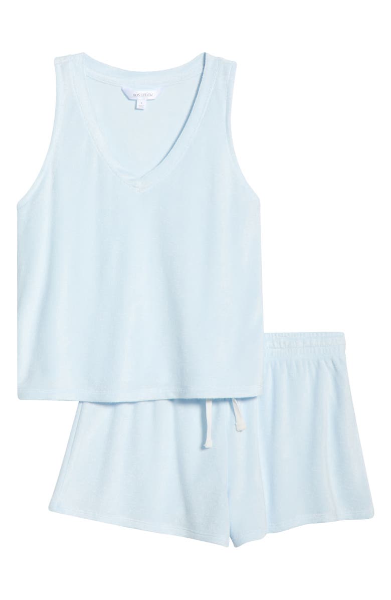 Honeydew Take a Break Shortie Pajamas, Alternate, color, Drift