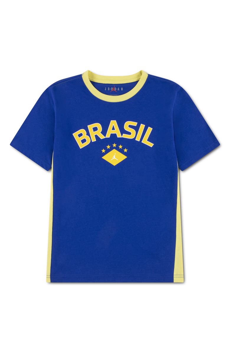 Jordan Kids' Brasil T-Shirt, Main, color, Old Royal