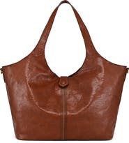 OLD TREND Marigold Genuine Leather Spacious Refined Carryall Tote