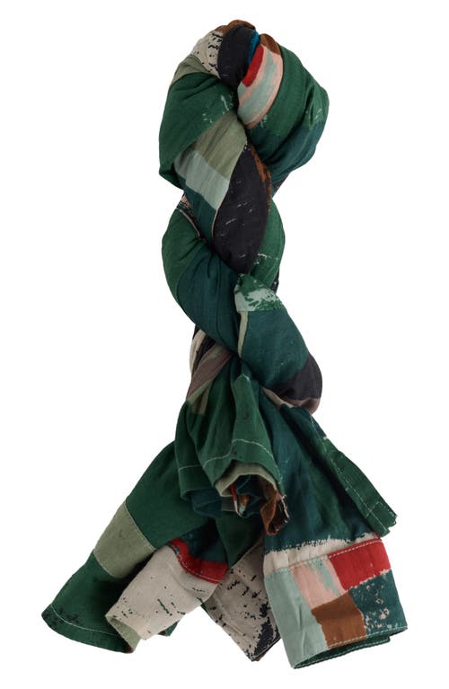 Seasalt Cornwall Larissa Printed Organic Cotton Button-up Shirt In Green
