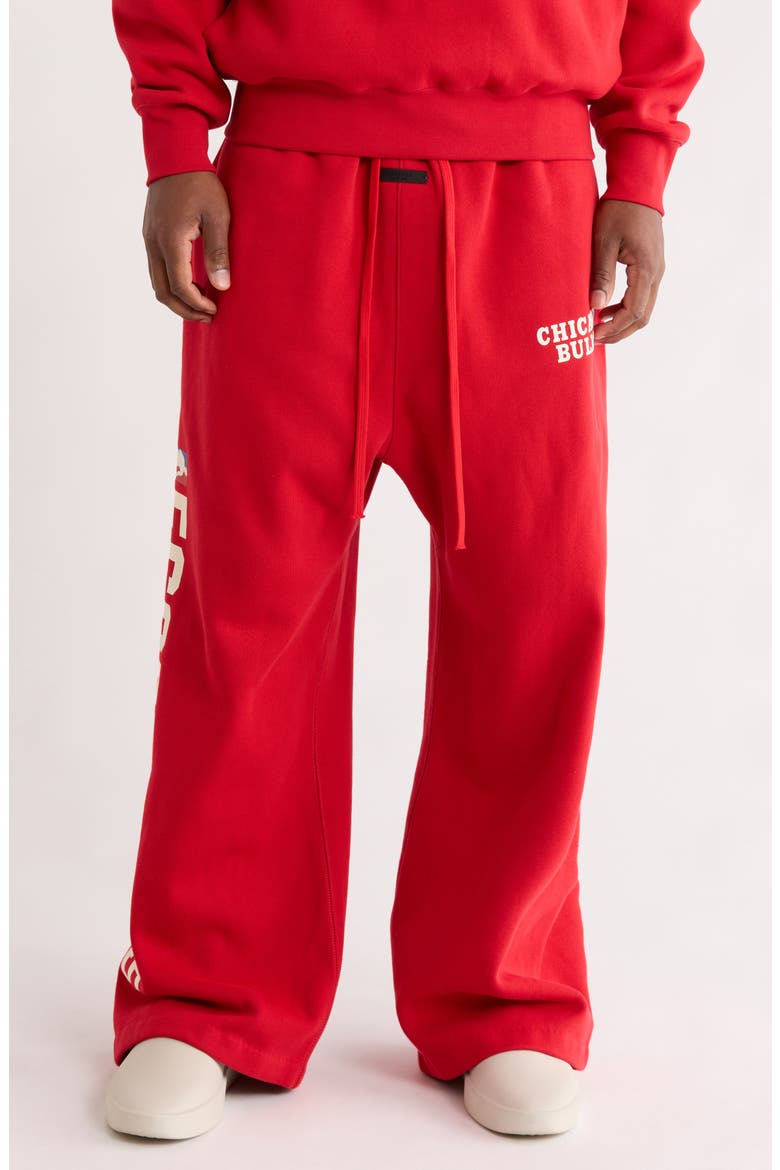 x NBA Bulls Lounge Fit Sweatpants, Main, color, RED