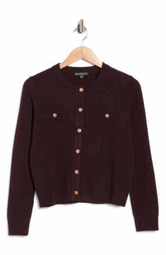 Textured Crop Cardigan