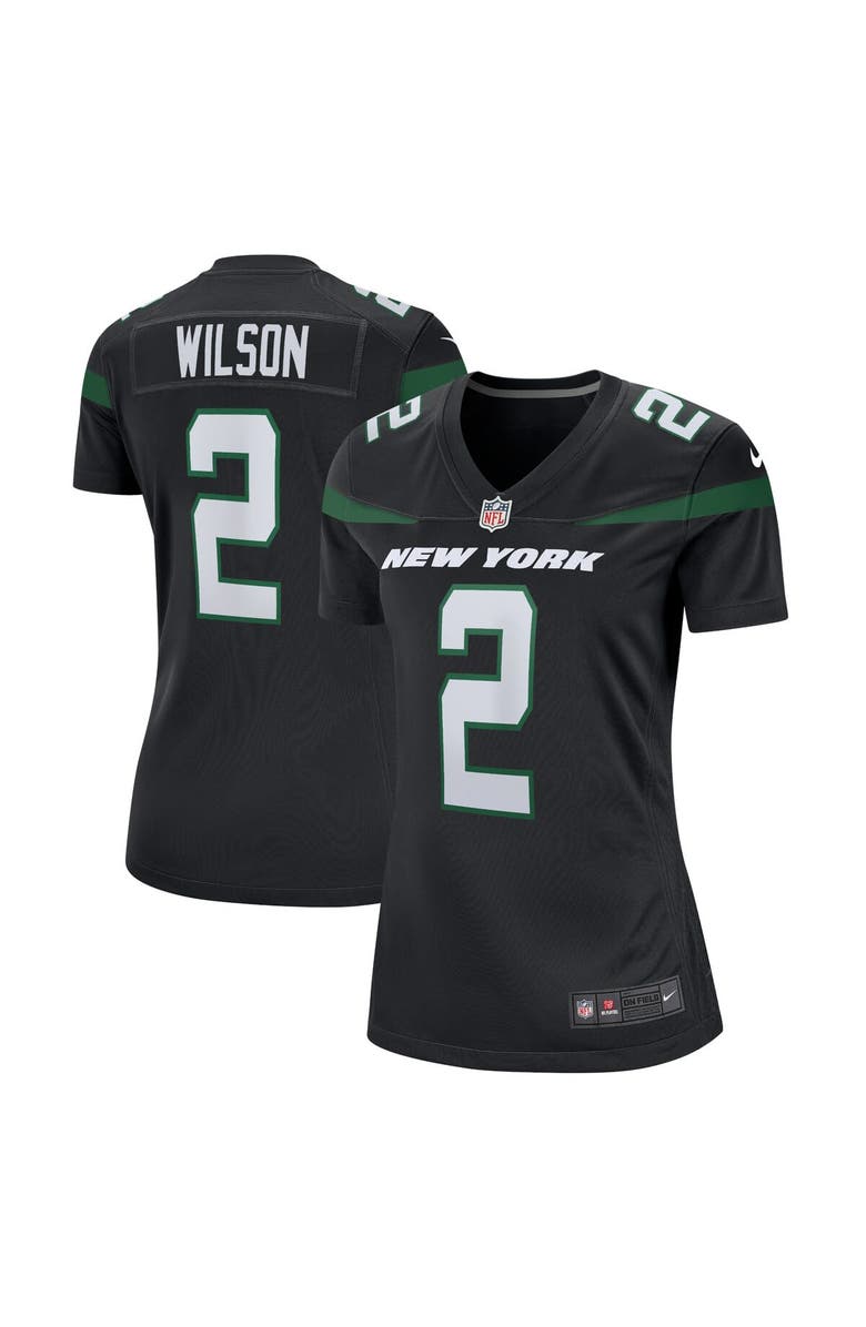 Nike Women's Nike Zach Wilson Black New York Jets Player Jersey, Main, color, 