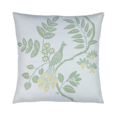 Plume Spring Jacquard Indoor & Outdoor Woven Accent Pillow