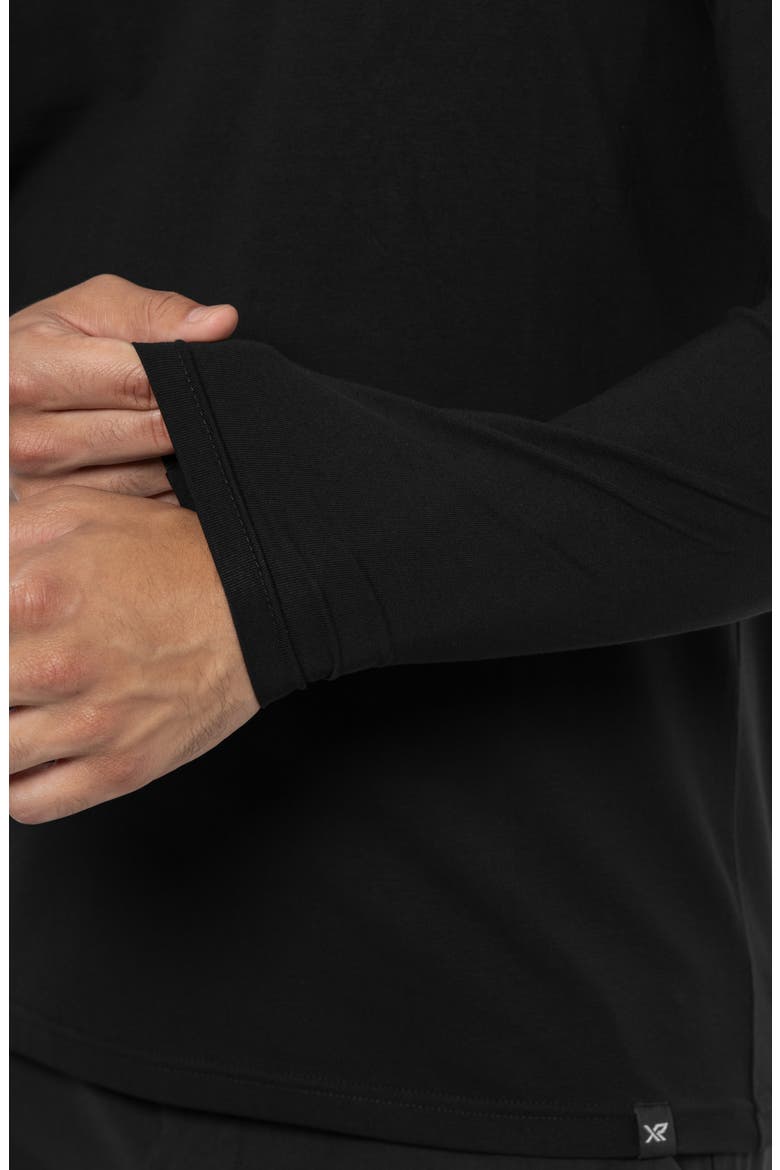 Long Sleeve Henley, Alternate, color, BLACK