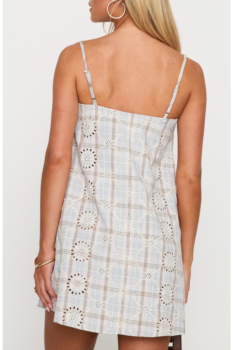 Belong Together Organic Cotton Minidress, Alternate, color, BLUE CHECK