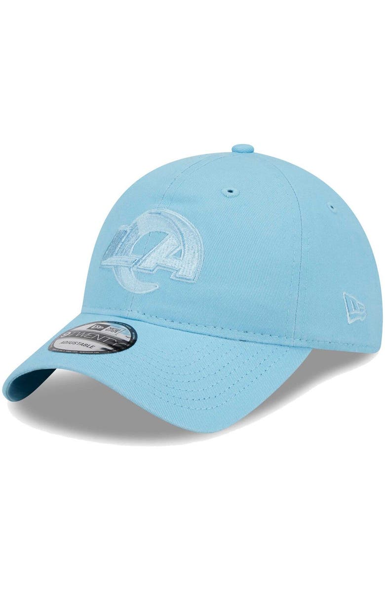 New Era Men's New Era  Light Blue Los Angeles Rams Core Classic 2.0 Brights 9TWENTY Adjustable Hat, Main, color, Light Blue