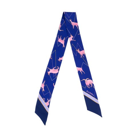 "Antelope" Silk Skinny Scarf