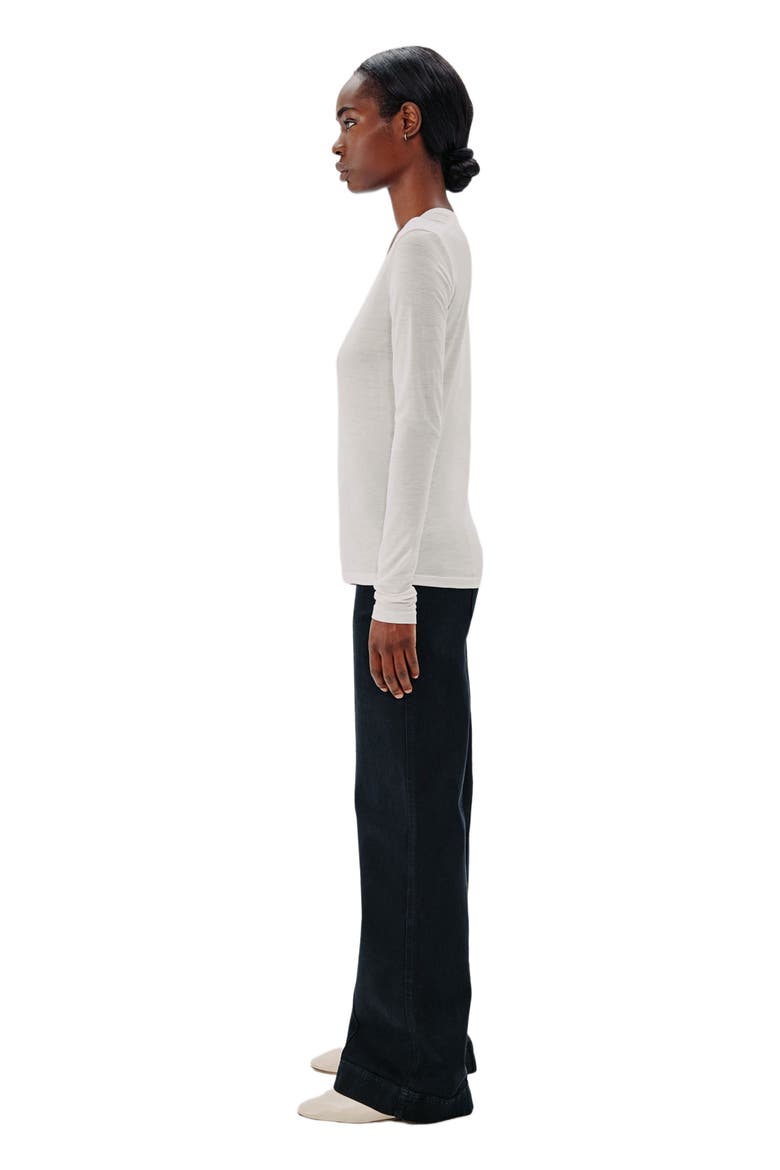 LONG BALLET SCOOP TEE, Alternate, color, VANILLA