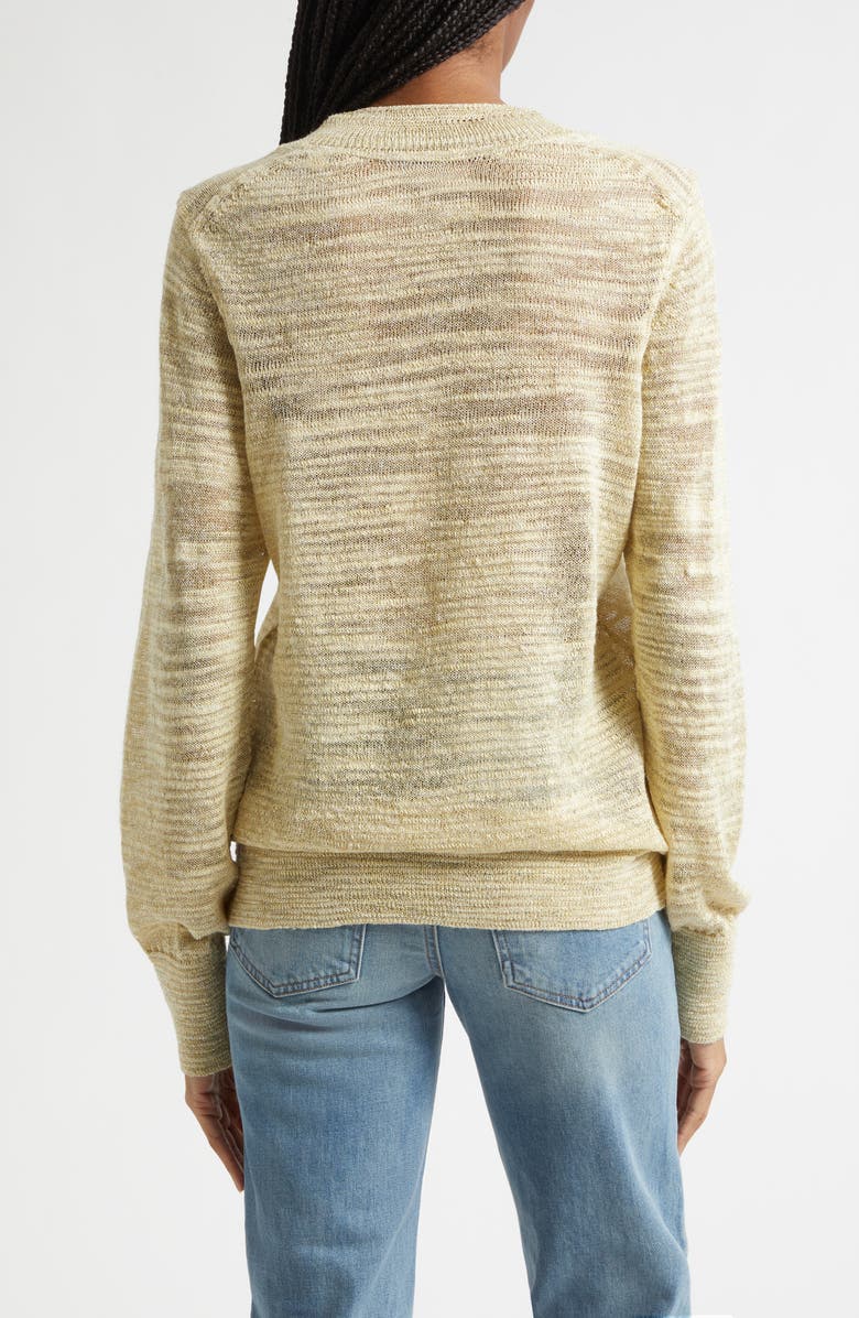 Veronica Beard Coleta Metallic Sweater, Alternate, color, Light Pistachio